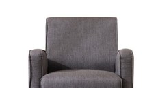 Fotoliu fix PETRA, antracit, 78x78x87 cm