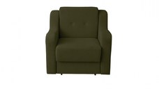 Fotoliu GINA II extensibil, cu arcuri si lada depozitare, verde inchis, 95x100x95 cm