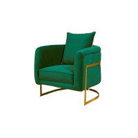Fotoliu MAJESTY cu arcuri, verde, 77x87x96 cm - 1