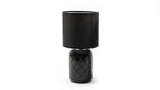 Lampa cu baza ceramica, diametru 16 cm, inaltime 31 cm, negru