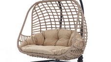 Leagan suspendat BALINA, cappucino, 193x150x110 cm