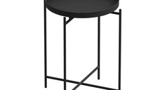 Masa de cafea SHB-007, negru, dimensiuni 46x46x56 cm