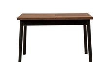 Masa extensibila OLIVER OPEN, negru, dimensiuni 120-153x75x77 cm