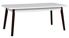 Masa extensibila OSLO 8, 12 persoane, alb + wenge, 160 200x90x75 cm