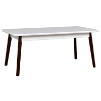Masa extensibila OSLO 8, 12 persoane, alb + wenge, 160 200x90x75 cm - 1