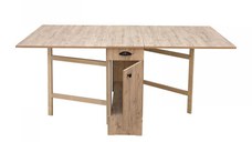 Masa plianta cu role si spatiu depozitare, 8 persoane, sherwood, 92 180x92x80 cm