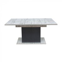 Masa SOFIA, 8 persoane, gri deschis, 160x85x75 cm - 1