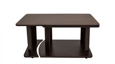 Masuta cafea, cu rotile, sonoma inchis, 95x50x50 cm