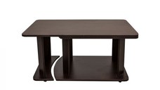 Masuta cafea, cu rotile, sonoma inchis, 95x50x50 cm