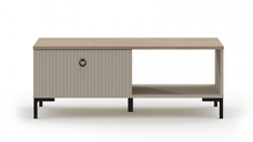 Masuta de cafea DOMINICA, 1 sertar, taupe + stejar silverjack, 110x61x42 cm