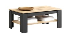 Masuta de cafea ESTEBAN, grafit + stejar evok, 110x65x47 cm