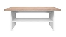 Masuta de cafea TOP MIX, cu raft, alb, 115x55x48 cm