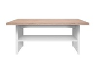 Masuta de cafea TOP MIX, cu raft, alb, 115x55x48 cm - 1