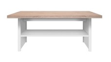 Masuta de cafea TOP MIX, cu raft, alb, 115x55x48 cm