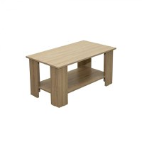 Masuta living, stejar sonoma deschis, 90x50x45 cm - 1