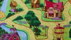 Mocheta CANDY TOWN 27, latime rola 4 m, fir buclat, multicolor