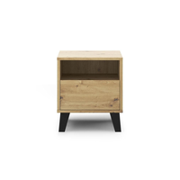 Noptiera BORG, 1 sertar, stejar artisan, 40x38,8x45,6 cm - 1