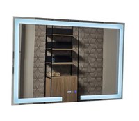 Oglinda cu iluminare LED, functie dezaburire, ceas si termometru, MD1, 120 x 80 cm - 1