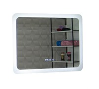 Oglinda cu iluminare LED, functie dezaburire, ceas si termometru, MD2, 80x60 cm - 1
