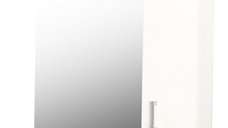 Oglinda cu iluminare LED, PROMO, alb, 70x60 cm