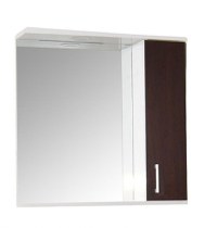 Oglinda cu iluminare LED, PROMO, wenge, 60x60 cm - 1