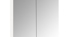 Oglinda cu iluminare LED, QUATTRO, alb, 80x68 cm