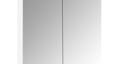 Oglinda cu iluminare LED, QUATTRO, alb, 80x68 cm
