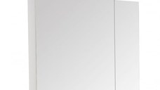 Oglinda cu iluminare LED, SERENA, alb, 70x68 cm