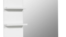 Oglinda cu polite, ECO, alb, 60x50 cm