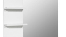 Oglinda cu polite, ECO, alb, 60x50 cm