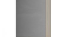 Oglinda DOMINICA, taupe + stejar silverjack, 65x26x83,5 cm