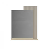 Oglinda DOMINICA, taupe + stejar silverjack, 65x26x83,5 cm - 1