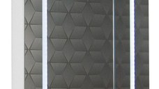 Oglinda EDGE cu iluminare LED, 60 cm, alb