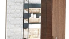 Oglinda seria 020, front MDF, bambus, 55x71 cm