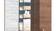 Oglinda seria 020, front MDF, bambus, 60x71 cm