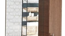 Oglinda seria 020, front MDF, bambus, 65x71 cm