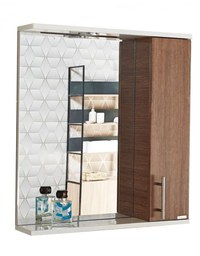 Oglinda seria 020, front MDF, bambus, 65x71 cm - 1
