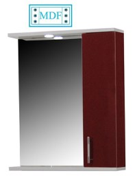 Oglinda seria 020, front MDF, bordo, 55x71 cm - 1