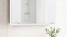 Oglinda Seria 033, front MDF, alb, 80x71cm