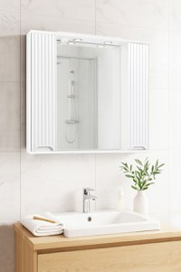 Oglinda Seria 033, front MDF, alb, 80x71cm - 1