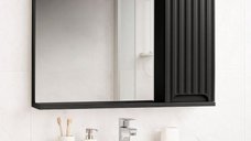 Oglinda seria 033, front MDF, negru, 60 cm