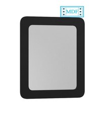 Oglinda seria 080, rama MDF, negru, 60x68 cm - 1