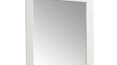 Oglinda seria 601, alb rustic, 60x73 cm