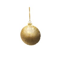 Ornament de agatat, metalic, auriu, rotund, 15x15 cm - 1