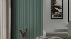 Panou riflaj decorativ RELAX, MDF, verde, 1,8x10x280 cm