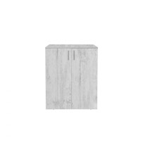 Pantofar ALMA, 2 usi, 4 rafturi, pin antichizat, 80x40x103 cm - 1