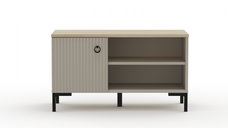 Pantofar DOMINICA, 1 usa, taupe + stejar silverjack, 85x41x49 cm