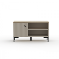 Pantofar DOMINICA, 1 usa, taupe + stejar silverjack, 85x41x49 cm - 1