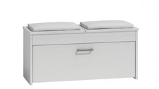 Pantofar LORCA, 3 rafturi, alb, 100x38x46 cm