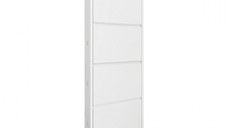 Pantofar Quarter, cu 4 rafturi, alb, 55x15x137 cm